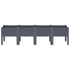 Garden Planter with Legs Blue Grey 160x40x42 cm PP