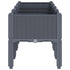 Garden Planter with Legs Blue Grey 160x40x42 cm PP