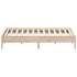 Bed Frame without Mattress 183x203 cm King Solid Wood Pine