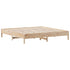 Bed Frame without Mattress 183x203 cm King Solid Wood Pine