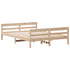 Bed Frame without Mattress 137x187 cm Double Solid Wood Pine