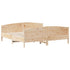 Bed Frame without Mattress 183x203 cm King Solid Wood Pine