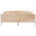 Bed Frame without Mattress 183x203 cm King Solid Wood Pine