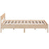 Bed Frame without Mattress 183x203 cm King Solid Wood Pine