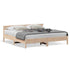 Bed Frame without Mattress 183x203 cm King Solid Wood Pine