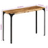 Console Table Brown 110x35x76 cm Solid Wood Mango and Iron