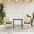 Garden Chairs with Cushions 2 pcs Light Grey Poly Rattan