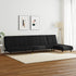 2 Piece Sofa Set Black Velvet