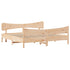 Bed Frame without Mattress 183x203 cm King Solid Wood Pine