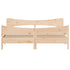 Bed Frame without Mattress 183x203 cm King Solid Wood Pine