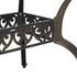 7 Piece Garden Dining Set Bronze Cast Aluminium