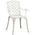 Garden Chairs 6 pcs Cast Aluminium White