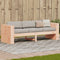 Garden Sofa 3-Seater 189x60x62 cm Solid Wood Douglas