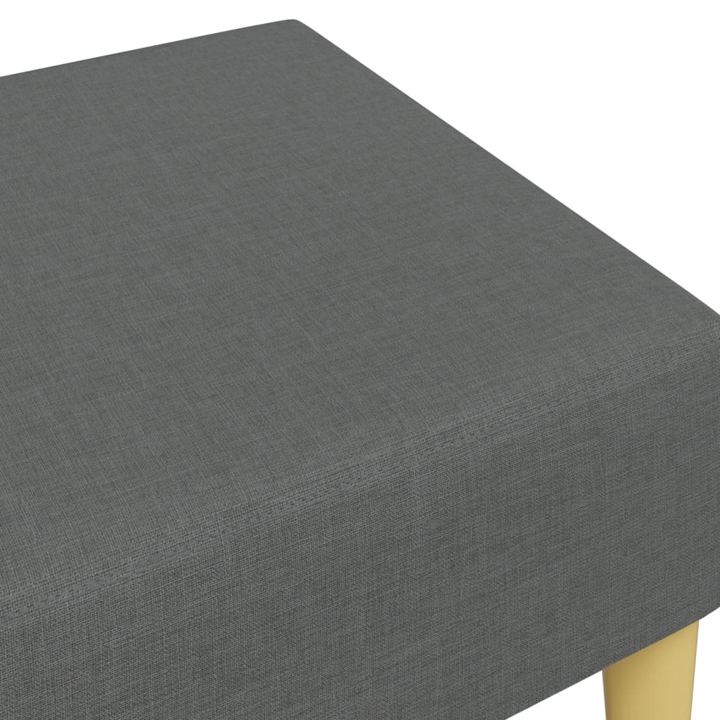 Footstool Dark Grey 77x55x31 cm Fabric