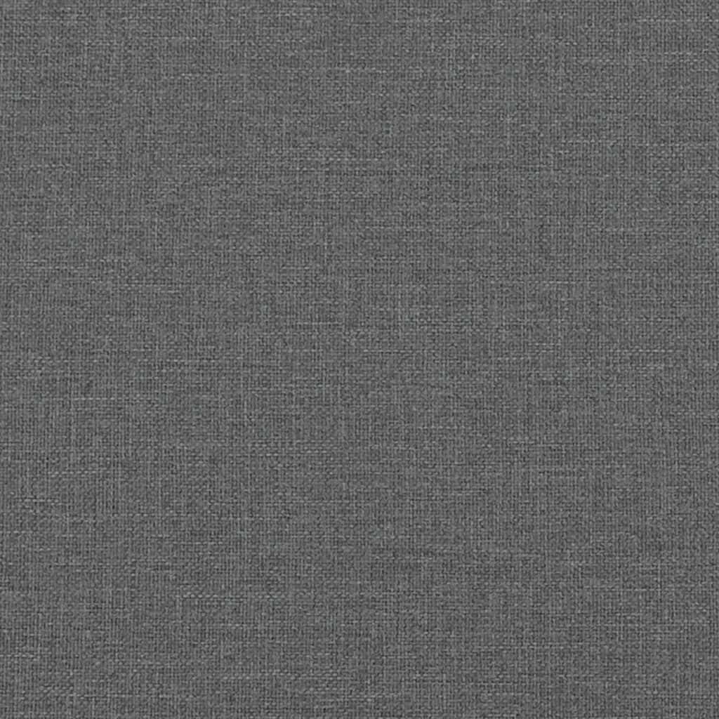 Footstool Dark Grey 77x55x31 cm Fabric