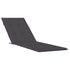 Deck Chair Cushion Melange Anthracite (75+105)x50x4 cm Fabric