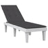 Deck Chair Cushion Melange Anthracite (75+105)x50x4 cm Fabric