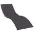 Sun Lounger Cushion Melange Anthracite 200x70x4 cm Fabric