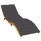 Sun Lounger Cushion Melange Anthracite 200x70x4 cm Fabric