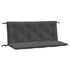 Garden Bench Cushions 2 pcs Melange Anthracite 120x50x7 cm Fabric