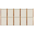 5-Panel Room Divider Light Grey 350x180 cm