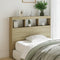 Headboard Cabinet with LED Sonoma Oak 120x17x102 cm