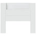 Headboard Cabinet with LED White 120x16.5x103.5 cm