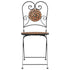 Bistro Chairs Foldable 2 pcs Terracotta Ceramic