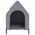 Dog House Light Grey Oxford Fabric and Steel