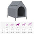 Dog House Light Grey Oxford Fabric and Steel