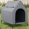 Dog House Light Grey Oxford Fabric and Steel