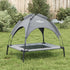 Dog Bed with Canopy Anthracite Oxford Fabric and Steel