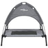 Dog Bed with Canopy Anthracite Oxford Fabric and Steel