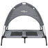 Dog Bed with Canopy Anthracite Oxford Fabric and Steel