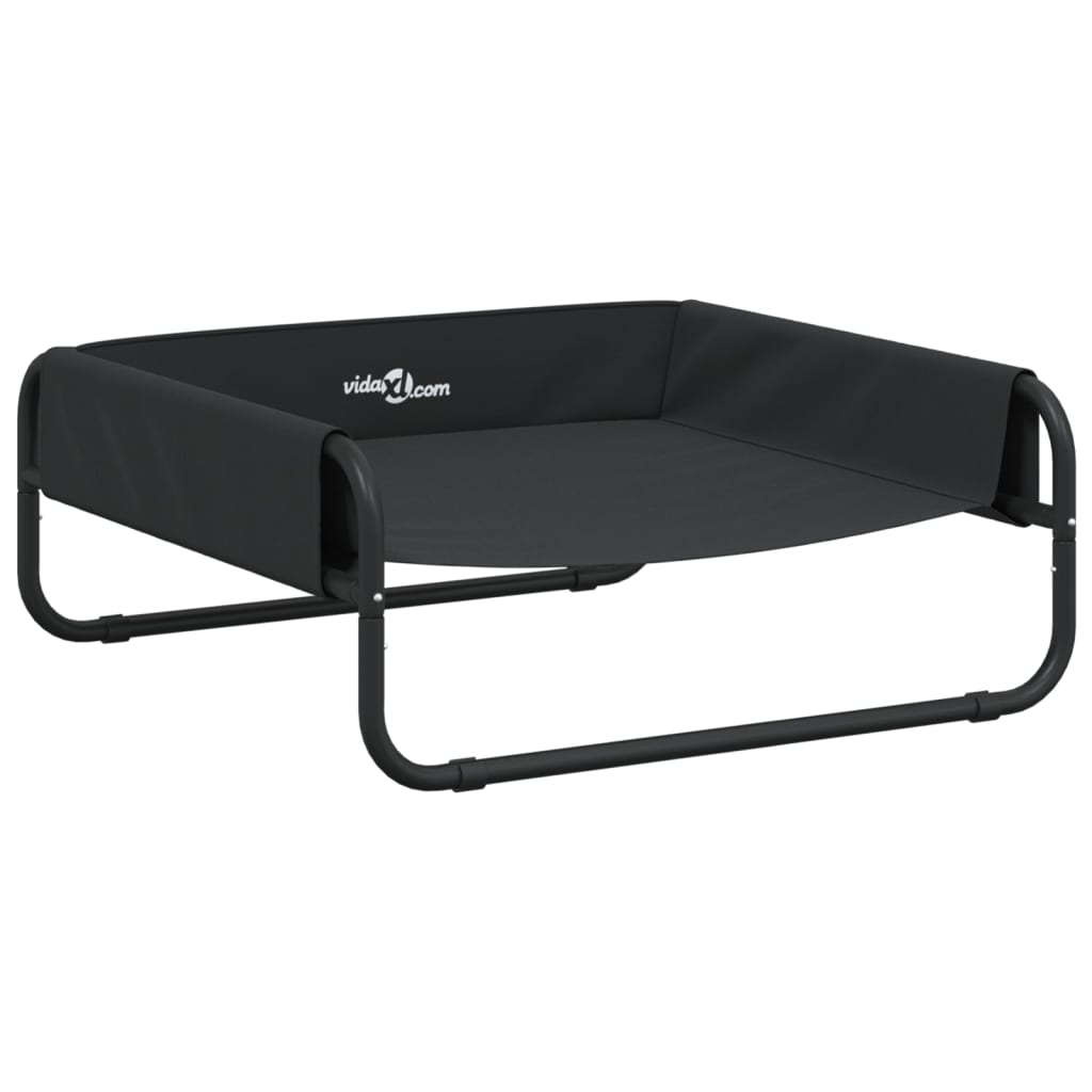 Elevated Dog Bed Anthracite Oxford Fabric and Steel