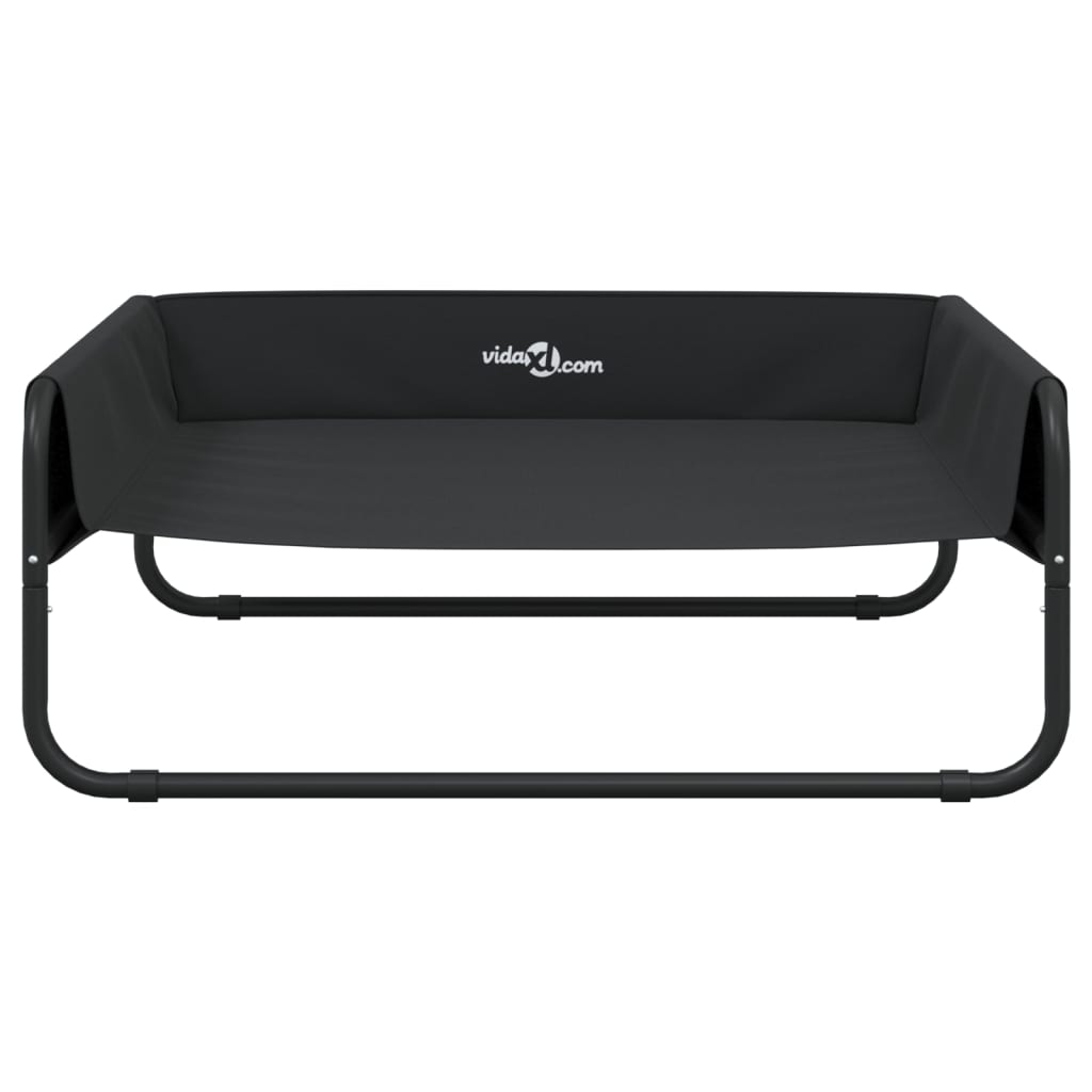 Elevated Dog Bed Anthracite Oxford Fabric and Steel