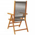 Garden Chairs 2 pcs Grey Solid Wood Acacia and Polypropylene