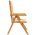 Garden Chairs 2 pcs Beige Solid Wood Acacia and Polypropylene