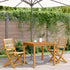 Garden Chairs 2 pcs Beige Solid Wood Acacia and Polypropylene