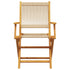 Garden Chairs 2 pcs Beige Solid Wood Acacia and Polypropylene