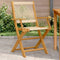 Garden Chairs 2 pcs Beige Solid Wood Acacia and Polypropylene