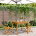 Bistro Chairs 2 pcs Black Solid Wood Acacia and Poly Rattan