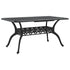 Garden Table Black 150x90x72 cm Cast Aluminium