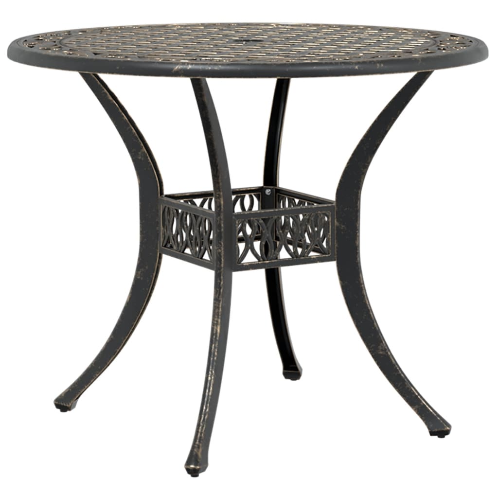Garden Table Bronze Ø90x75 cm Cast Aluminium