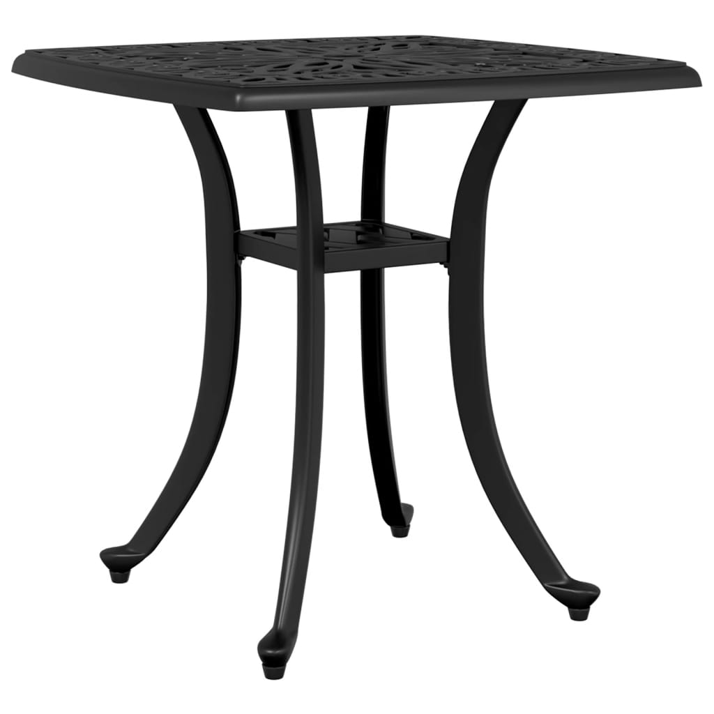 Garden Table Black 53x53x53 cm Cast Aluminium