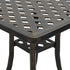 Garden Table Bronze 53x53x53 cm Cast Aluminium