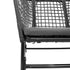 Garden Chairs 2 pcs with Cushions Black Poly Rattan