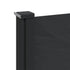 Retractable Side Awning Black 100x500 cm