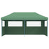 Foldable Party Tent Pop-Up with 3 Sidewalls Green