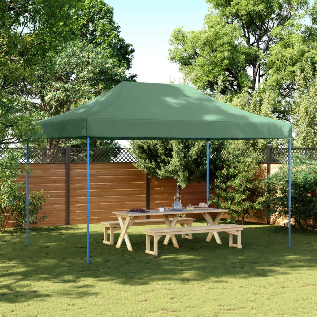 Foldable Party Tent Pop-Up Green 440x292x315 cm